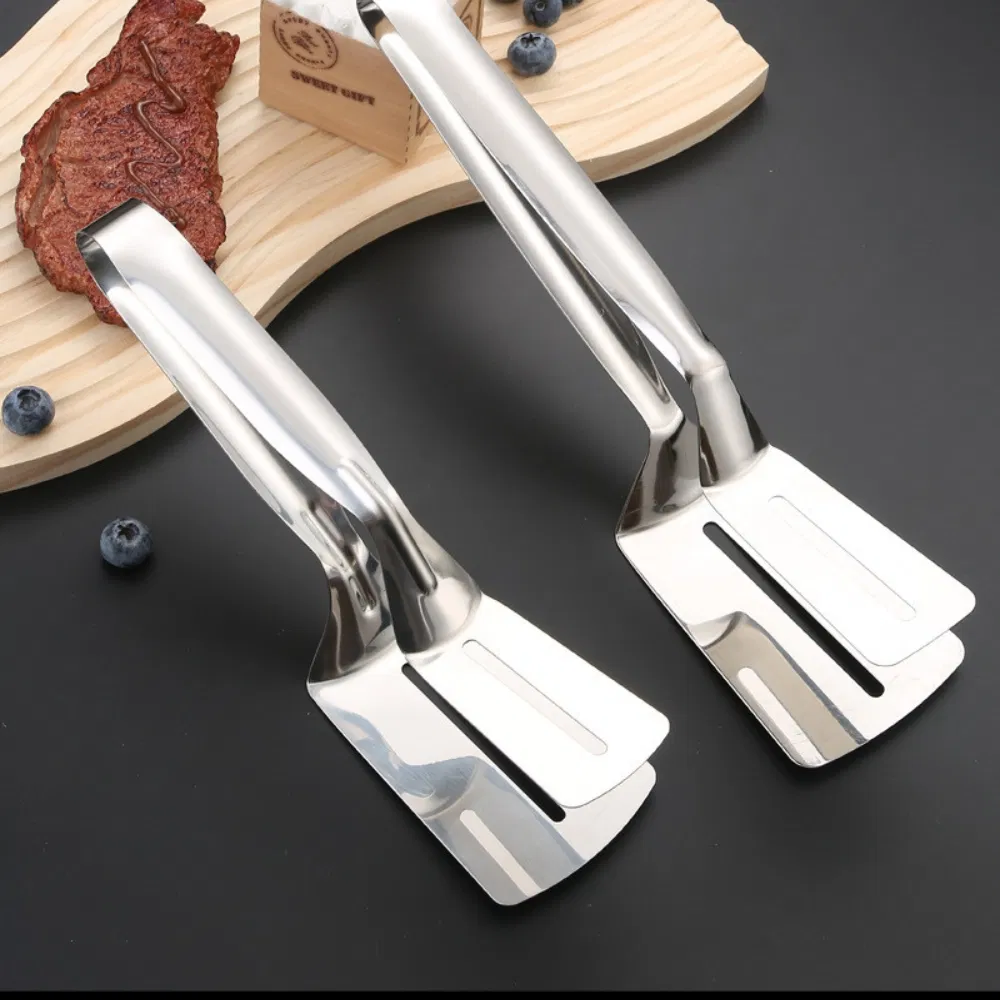 Multifunctional Steak Clip Frying Shovel BBQ Tongs Frying Fish Spatula Mi25748