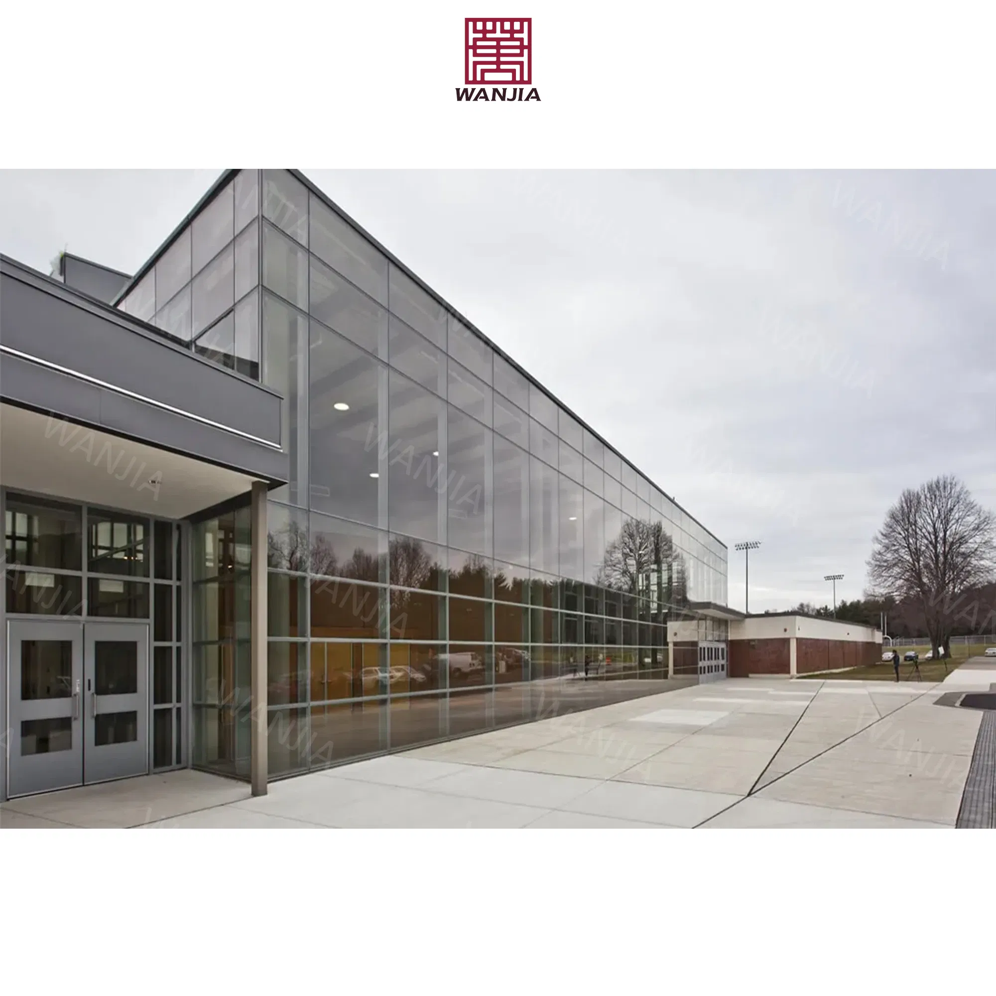 High Quality Building Double Skin Facade Glass Wall Aluminum Exterior Curtain Wall