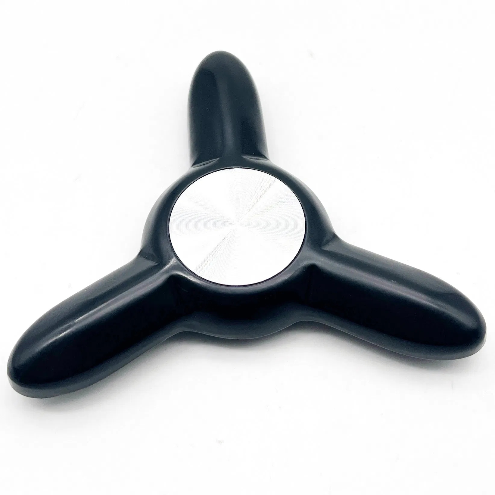 Black Color Zinc Alloy 3 Spoke Safe Handle for Door