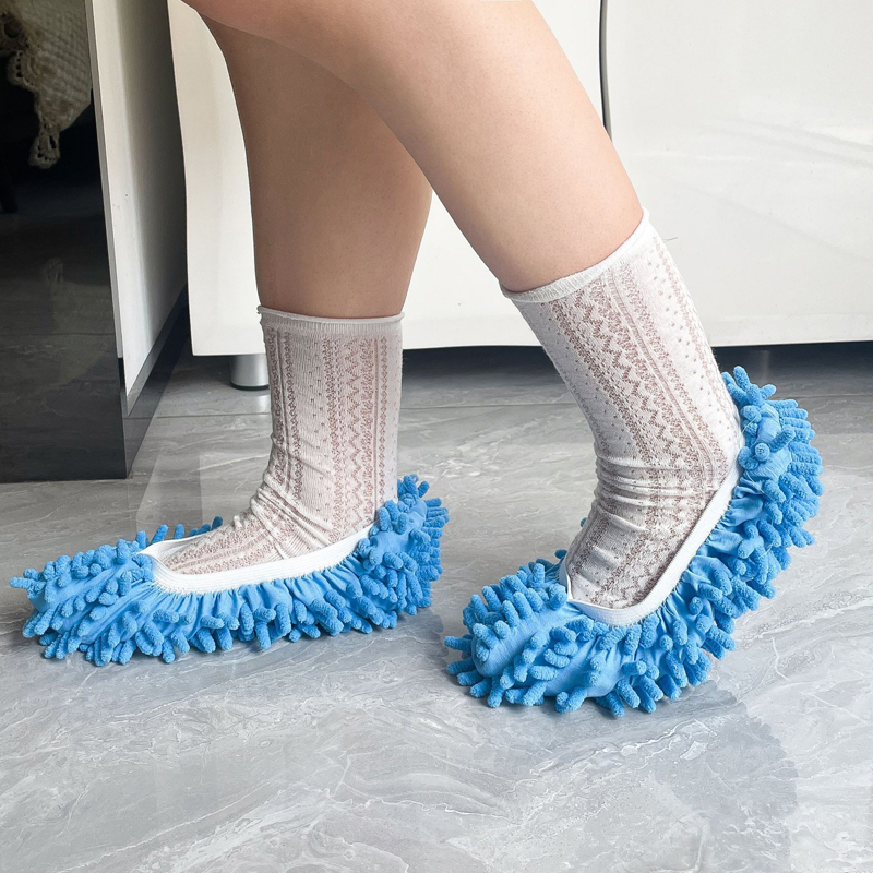 High Density Chenille Shoe Covers Mop Slippers Shoes Cover