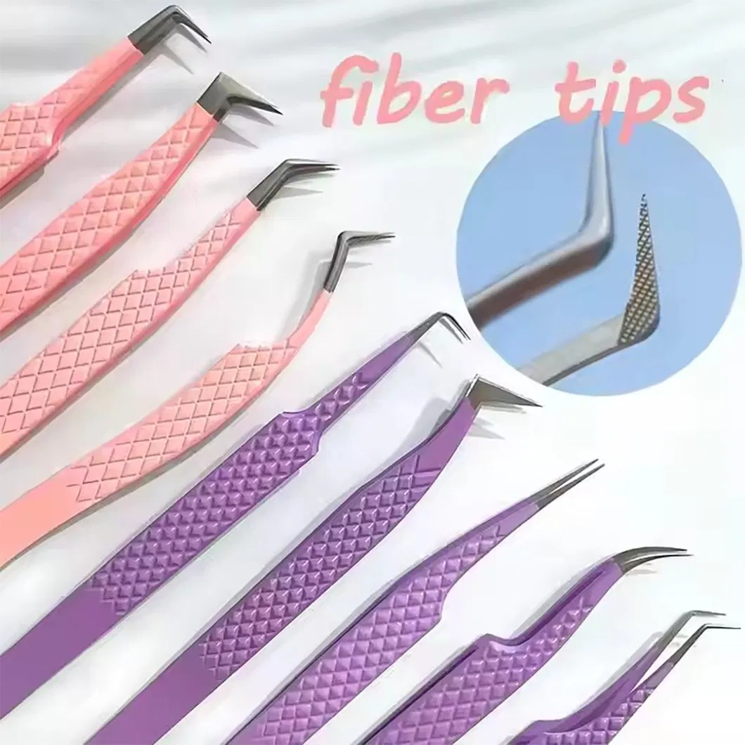 Stainless Steel Mesh Eyelash Tweezers – Fine Precision Tool for Lash Extensions & Curling