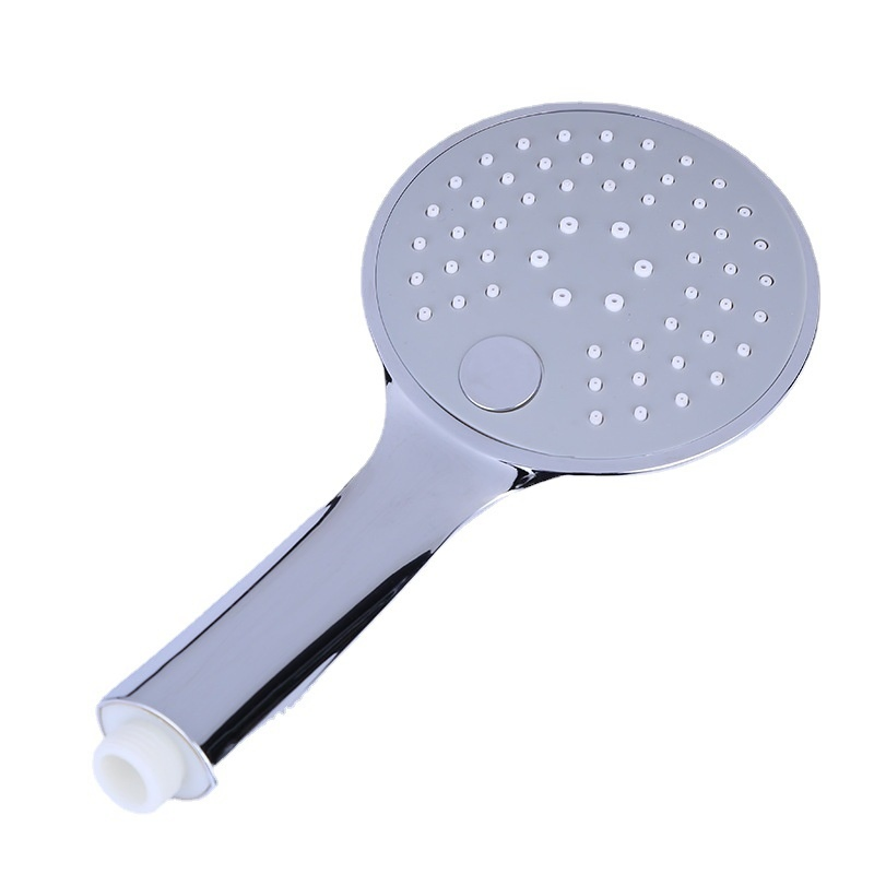 Elegant ABS Plastic Chromed Rain Switched Thin Hand Held Water Saving Bathroom Shower Head