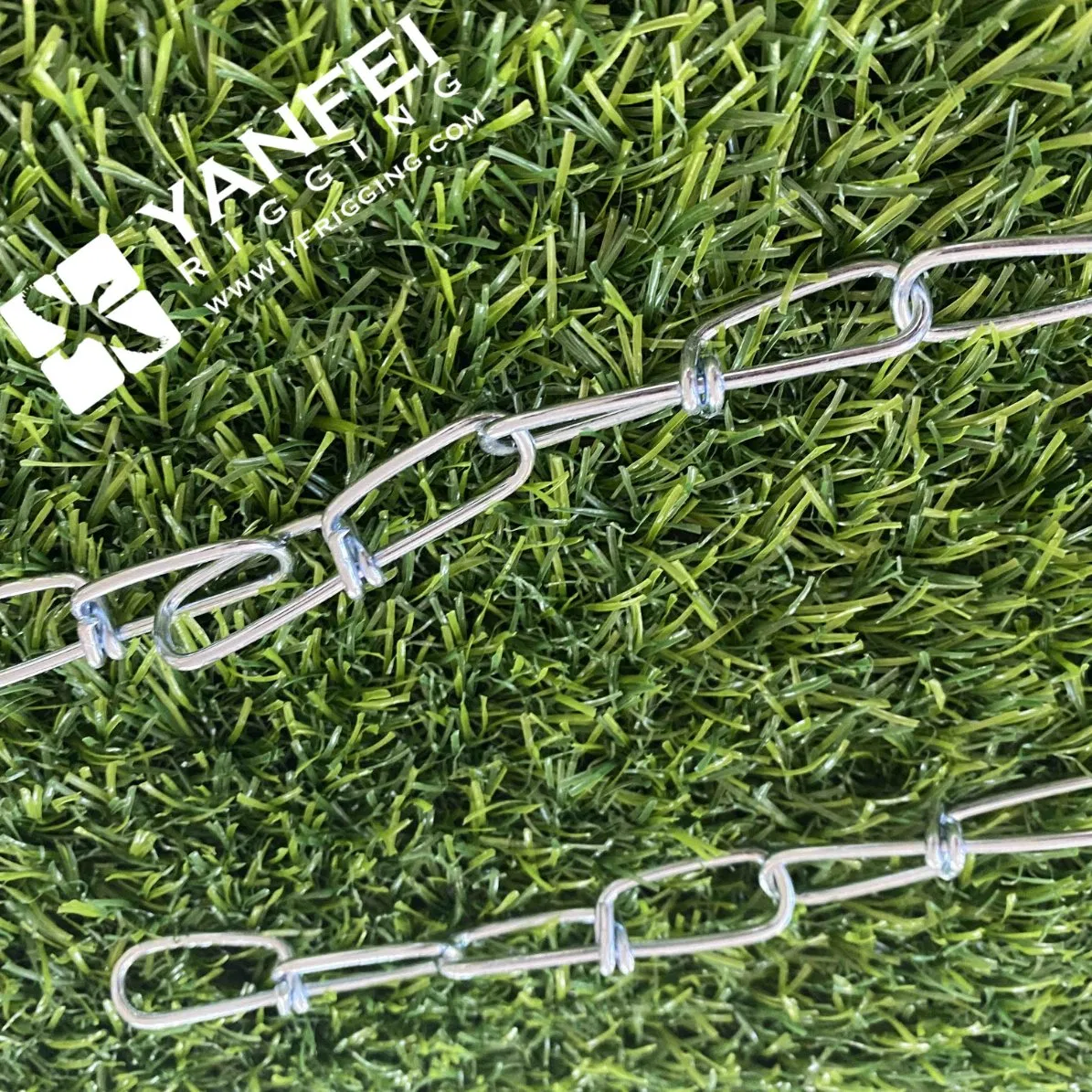 Plastic Reel Packed Galvanized DIN5686 Knotted Chain