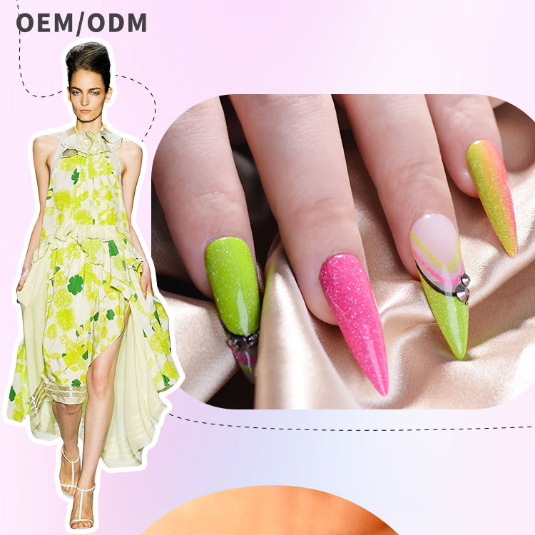 Custom Private Label Supplies Gel Nail Neon Reflective Polish Gel Nail Art for Nail Salon