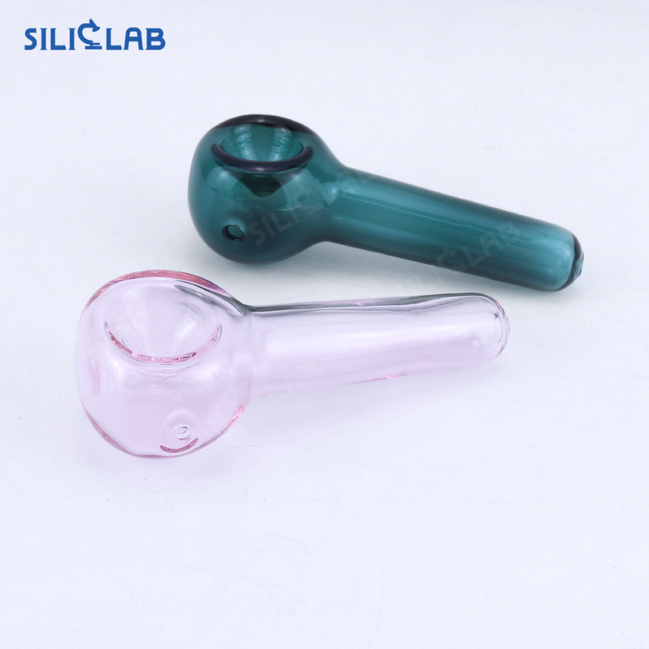 Straight Glass Smoking Tube Handmade Tobacco Herb Glass Smoke Pipe
