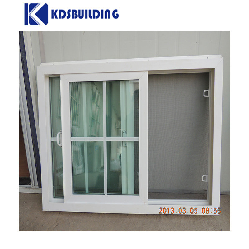 Kdsbuilding Clear Tempered Glass Window Interior Room Cheap Price UPVC Sliding Window for Home