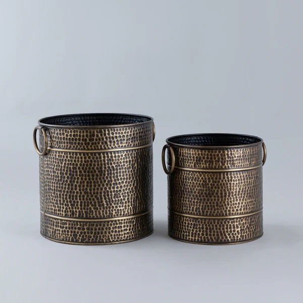 Кашпо железное набор 3 предмета для растений