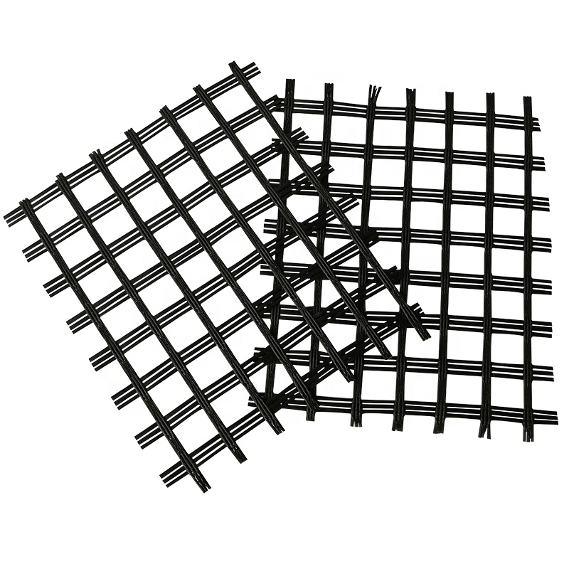 Warp Knitted Fiberglass Geogrid Composite Nonwoven Geotextile for Concrete Road Surface