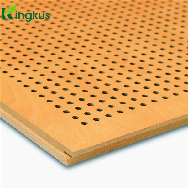 Eco-Friendly Fire-Resistant Wooden Timber Grooved Acoustic Panel
