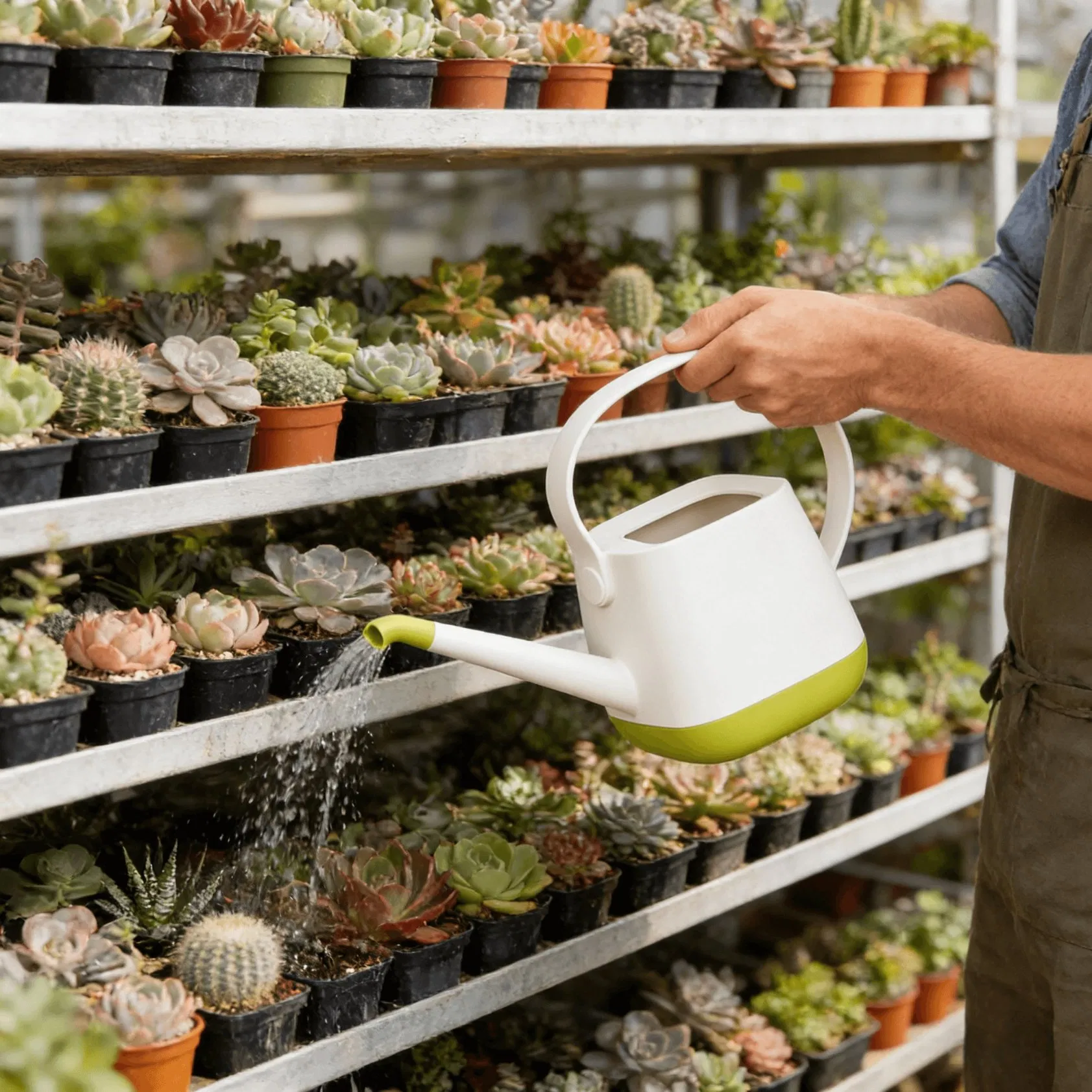 Eco-Friendly Plastic Watering Can for Gardening