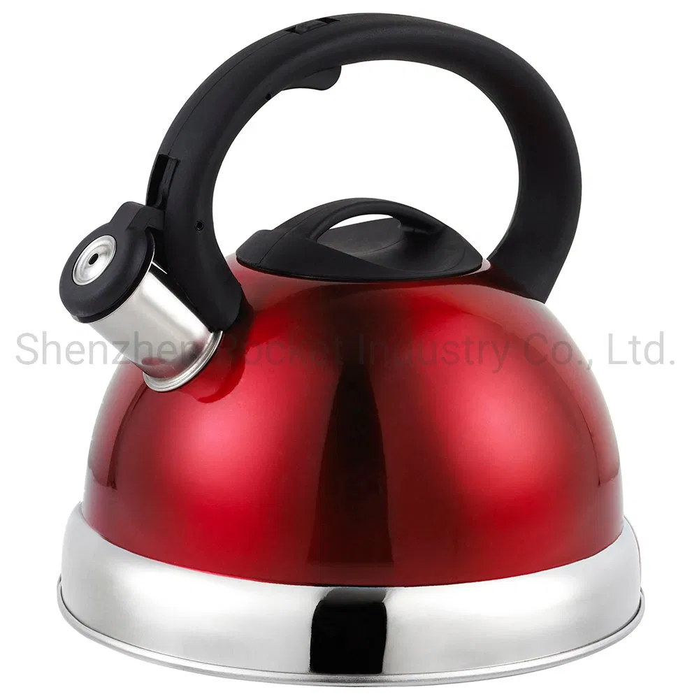 Чайник нержавеющий со свистком, 3.5 л, розовое золото