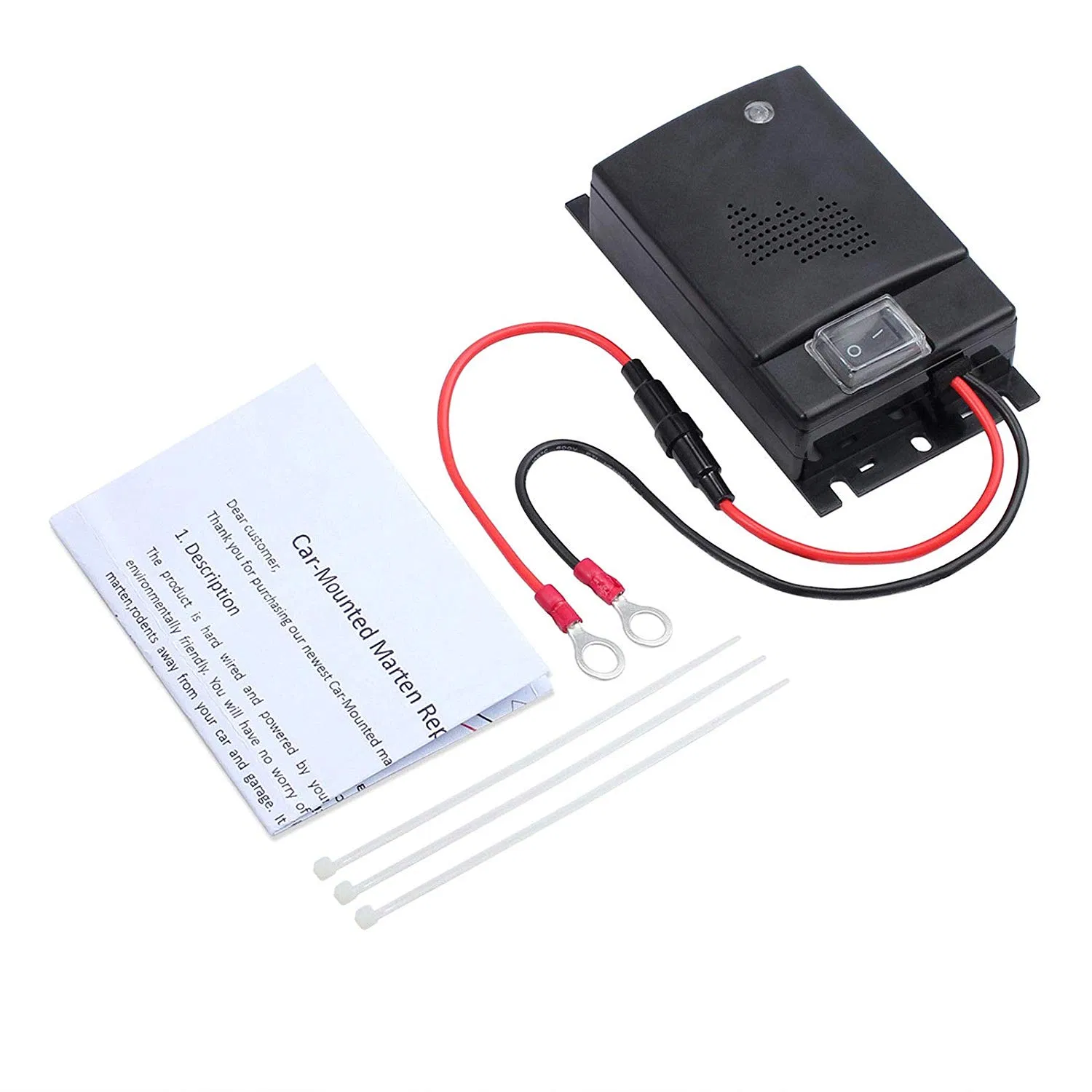 Vehicle Ultrasonic Mouse Repeller Rat Rodent Pest Animal Deterrent Car 12V