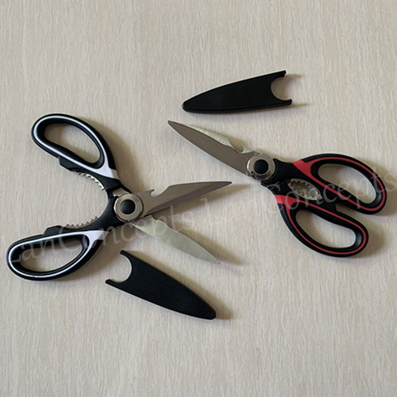 Multipurpose Kitchen Shears Cutting Shredding Multi-Function Scissors with Cover