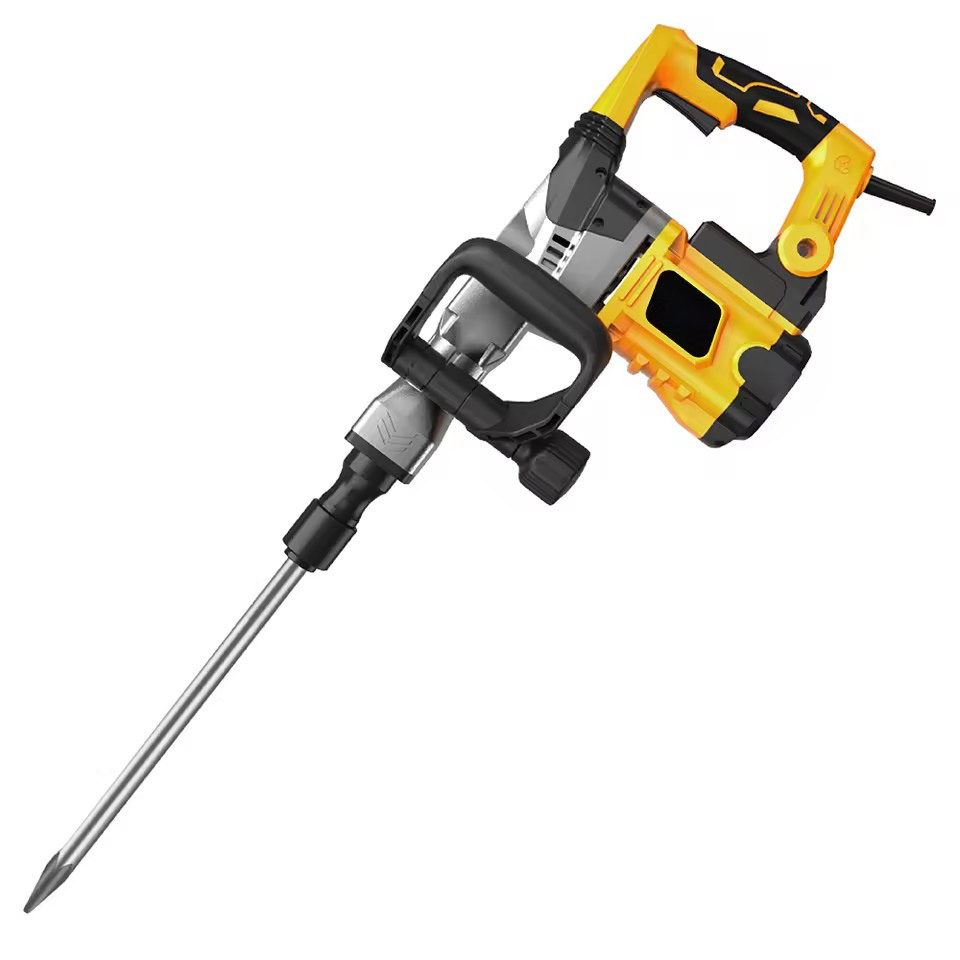 Промышленный отбойный молоток электрический желтый