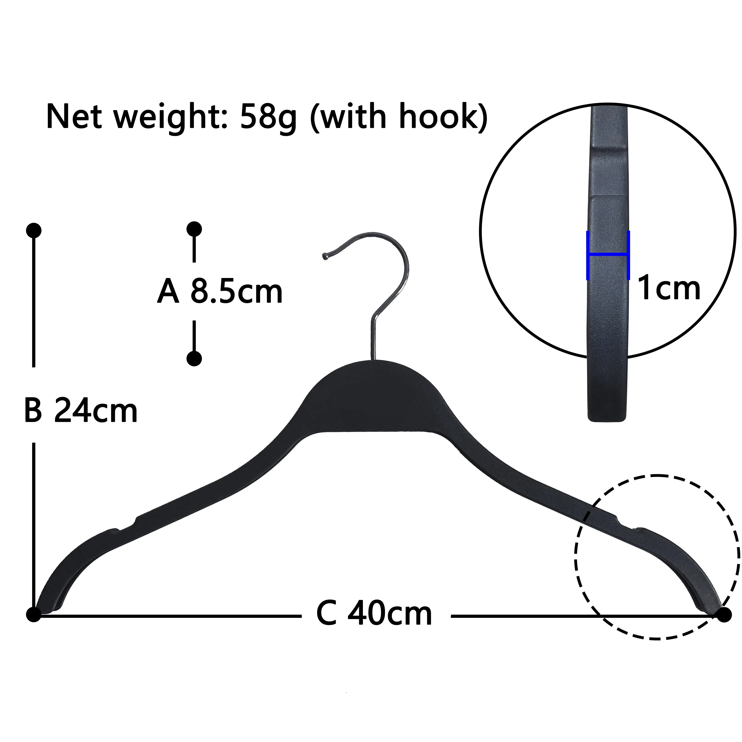 Suit Hanger Metal Hook Hanger Clothing Store Hanger.