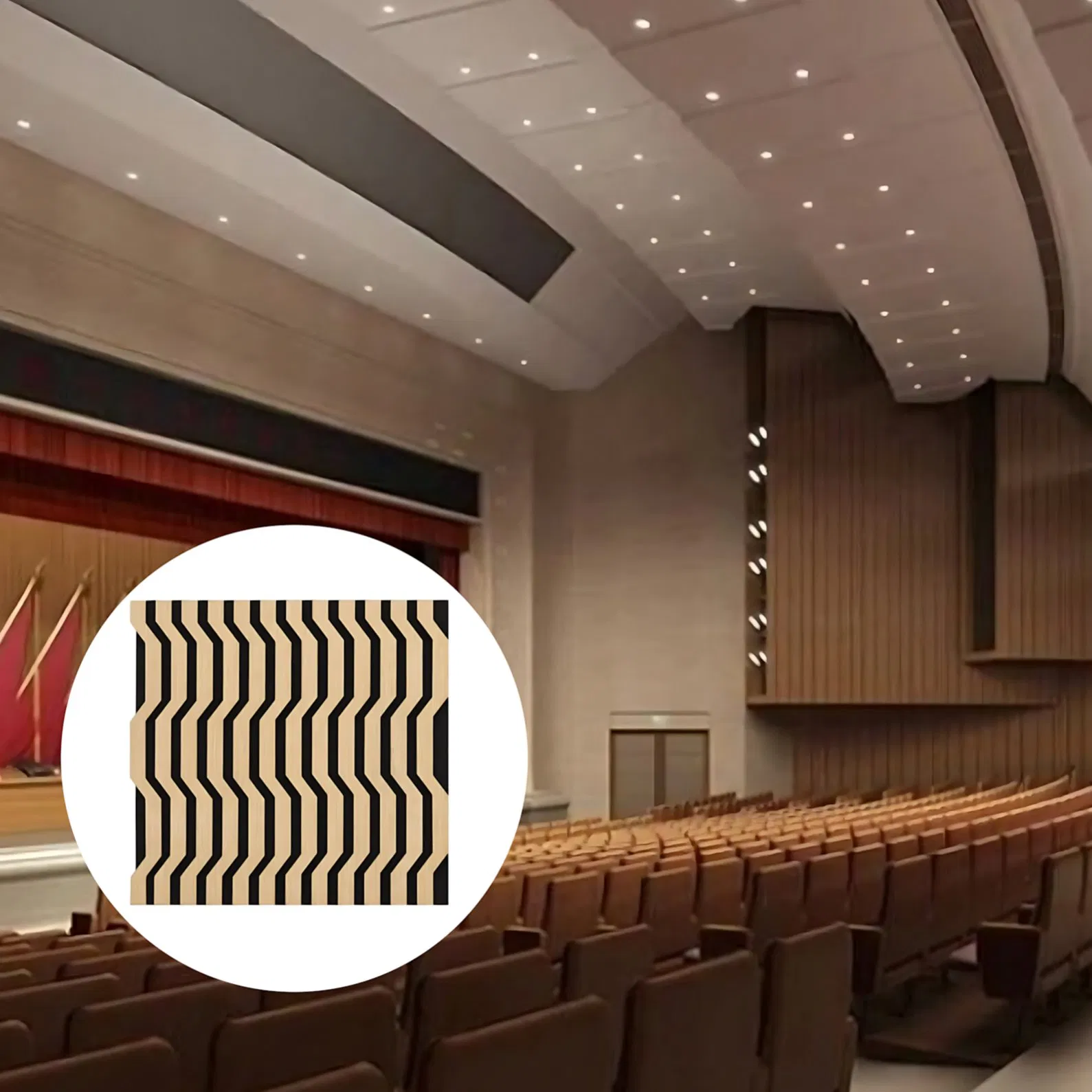 High-Grade Brushed Modern Wooden Acoustic Wall Panel Eco Friendly High Density MDF for Home Offices