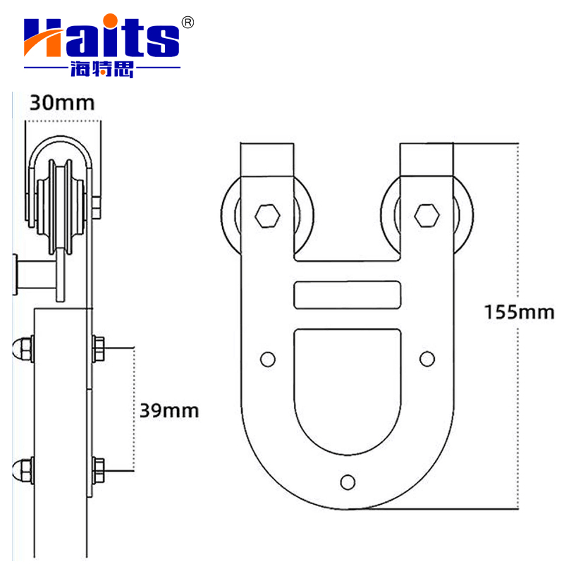 Furniture Fittings Sliding Barn Door Hardware Track China Factory and Suppliers