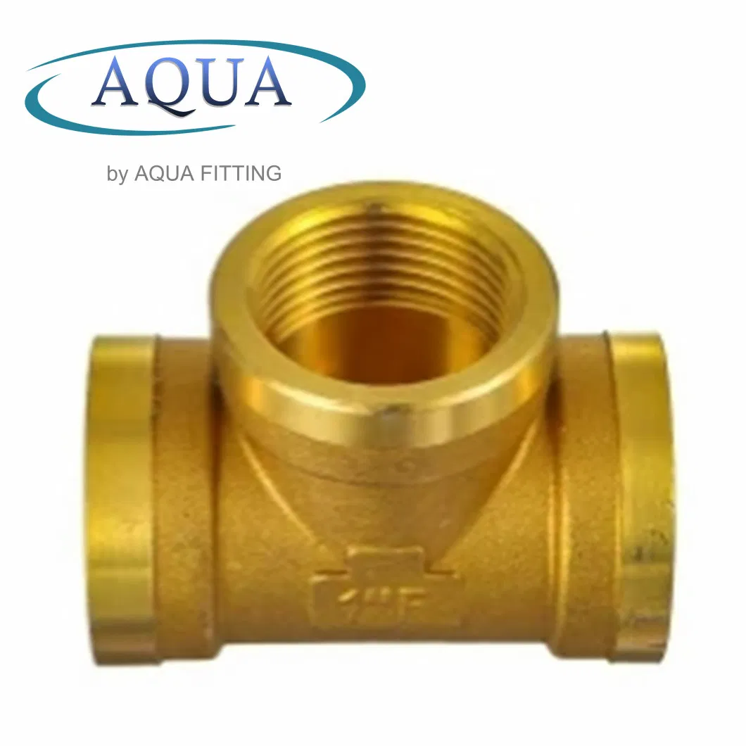 Thread Brass Fitting High Quality Brass Adaptor Tee Pipe Fitting