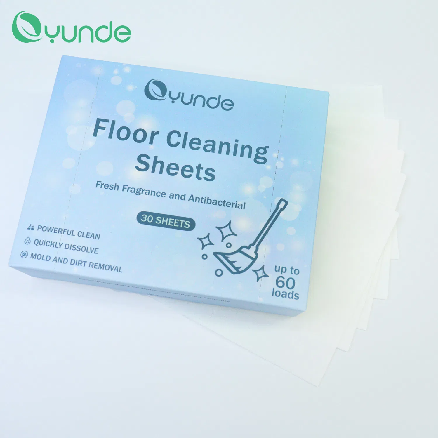Private Label Quickly Disslove Custom Scent Deep Cleansing Floor Cleaning Sheets