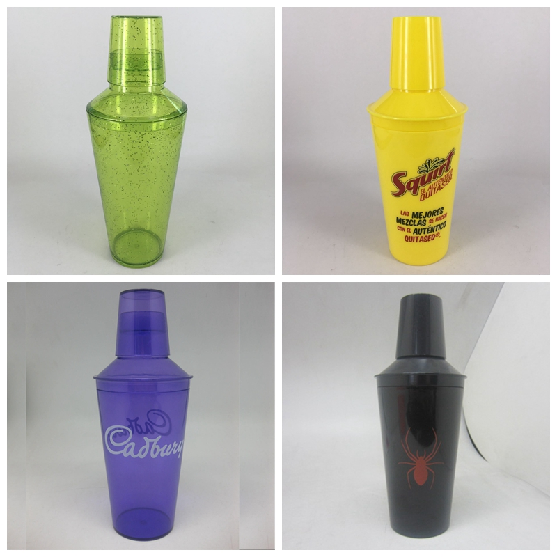 Прозрачный коктейльный шейкер с логотипом