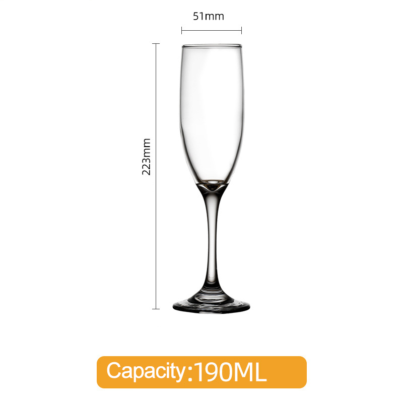 Crystal Champagne Flutes 200ml Champagne Glasses