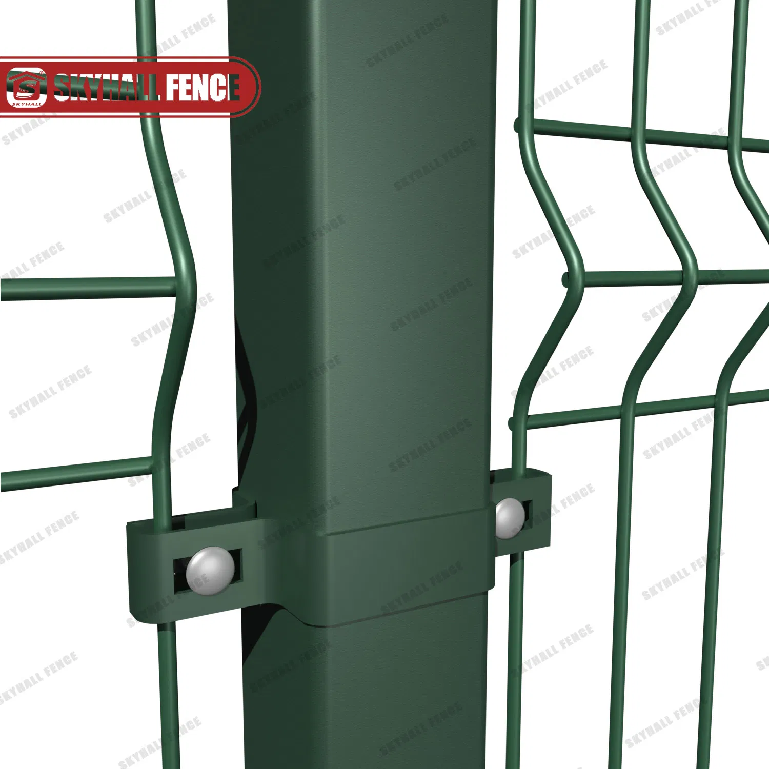 Welded Metal Airport Fence with Y Post Concertina Razor Wires for Security