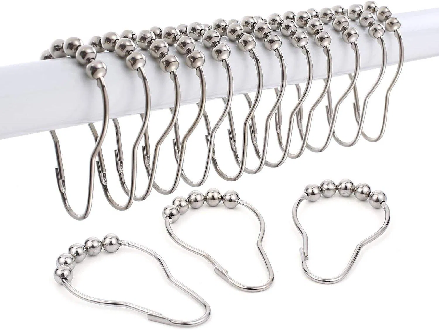 New Product Metal Curtain Rings Metal Curtain Hooks Stainless Steel Curtain Hooks