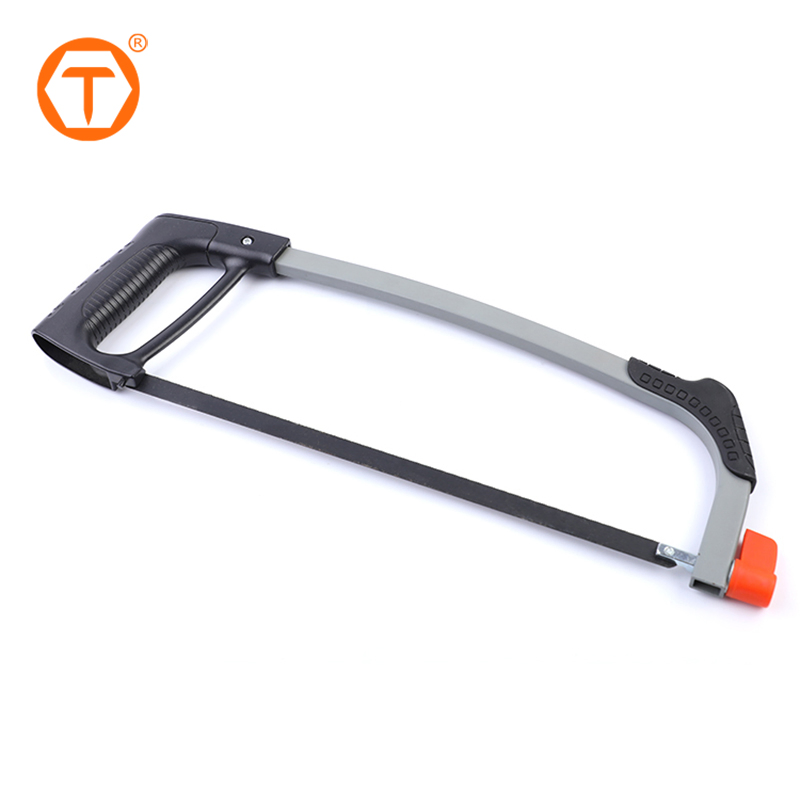 Square Tube Hacksaw Frame 12" with Aluminum Handle 24 Teeth Saw Blade