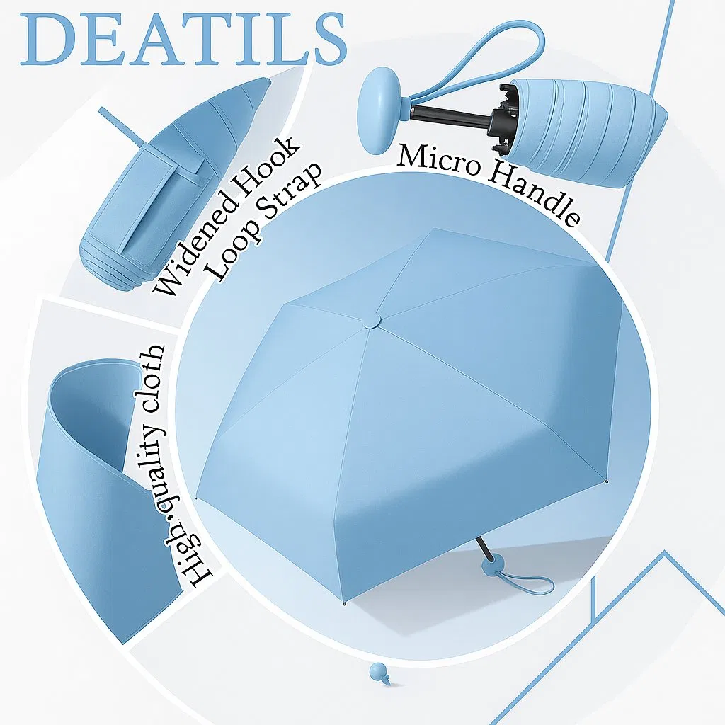 Складной зонт Mini Travel для женщин, мужчин и детей