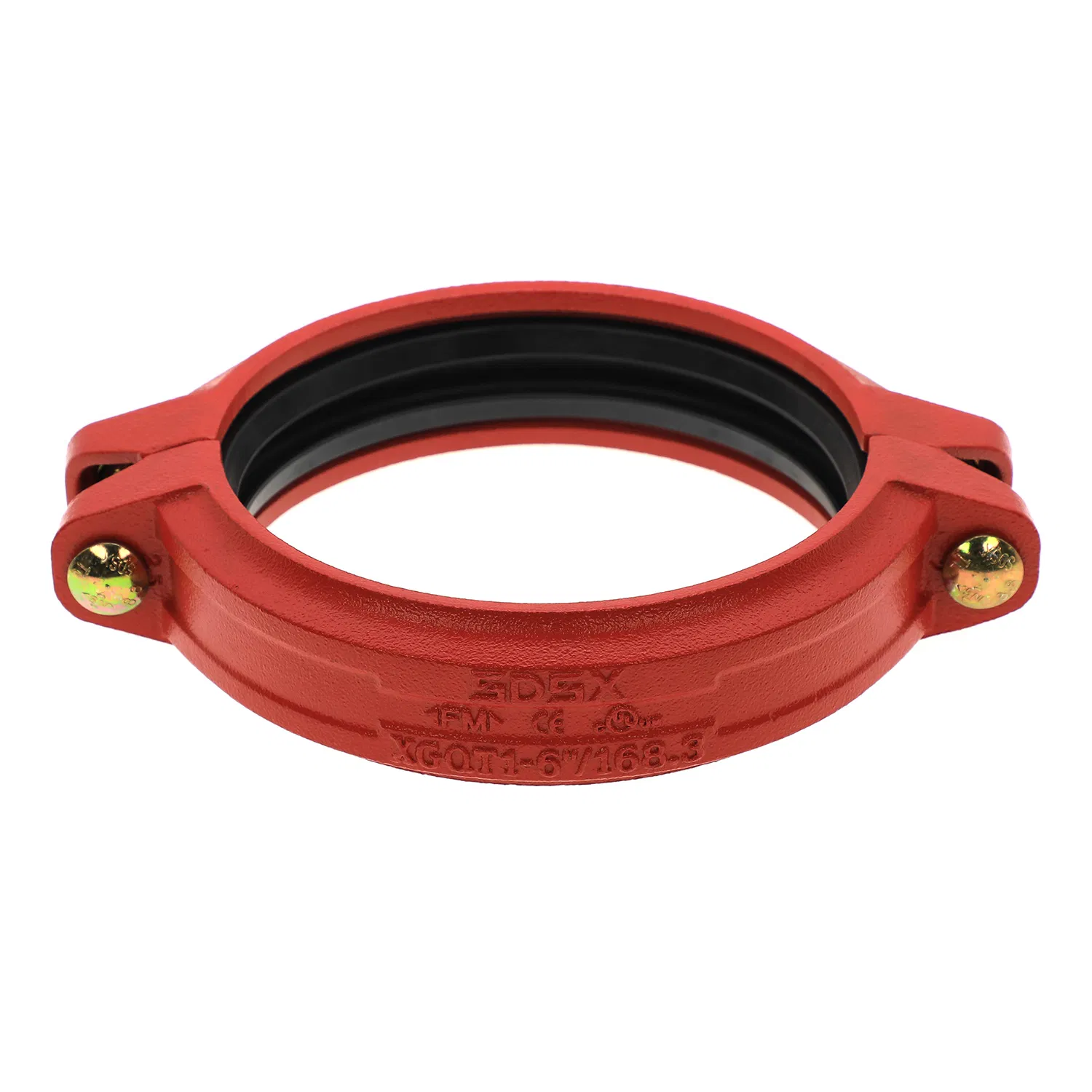 UL FM Approved Grooved Pipe Fitting Rigid Flexible Coupling Red Color