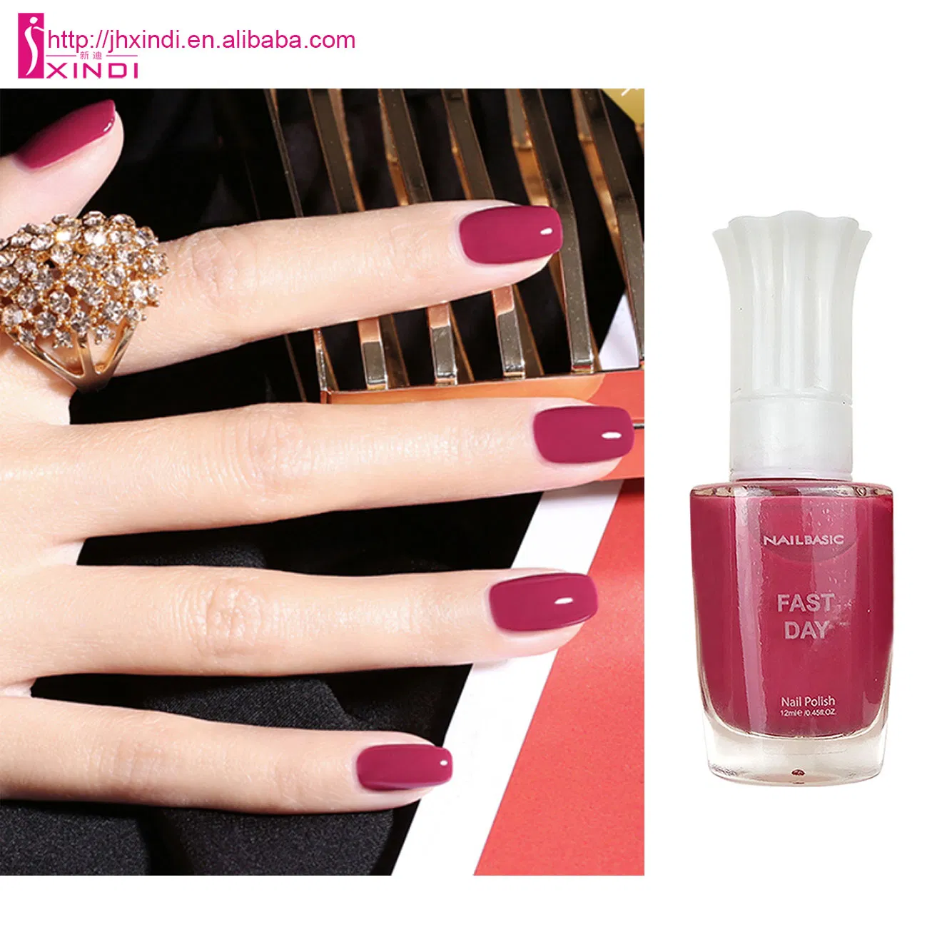 New Flower Cap Long Lasting Eco-Friendly High Pigment Nail Polish