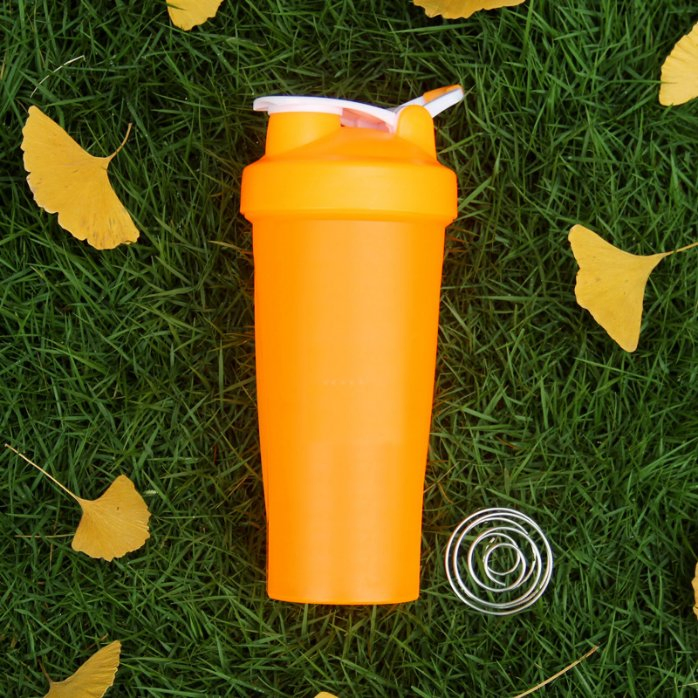 Marketing Promotion Gift Item 600ml White BPA Free Plastic Sport Workout Gym Protein Shaker Tumbler Bottle with Custom Logo