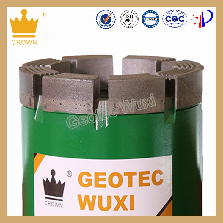 Алмазная коронка для колонкового бурения