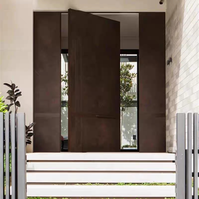Pivot Doors Security Exterior Large Main Entry Front Stainless Steel Other Door for Home Houses Modern Entrance Door Entrance Steel Door Entry Door