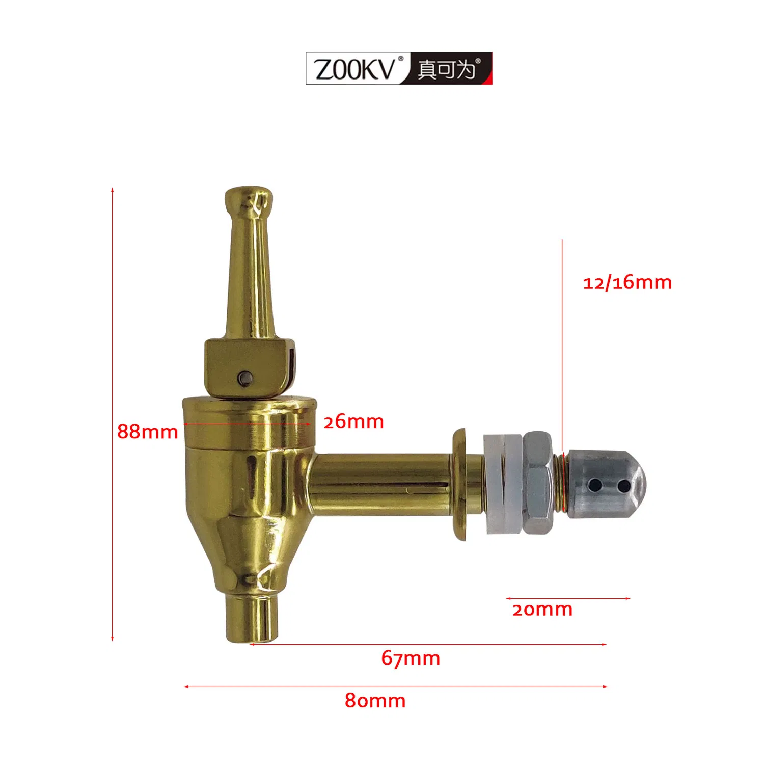 Copper Faucet Tap Drink Dispenser Replacement Spigot for Wine Beer Barrel Beverage for Home Bar