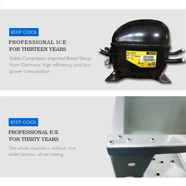 Jsk-1000p Commercial Air Cooling Ice Crystal Ice Machine Coffee Shop Cube Ice Maker