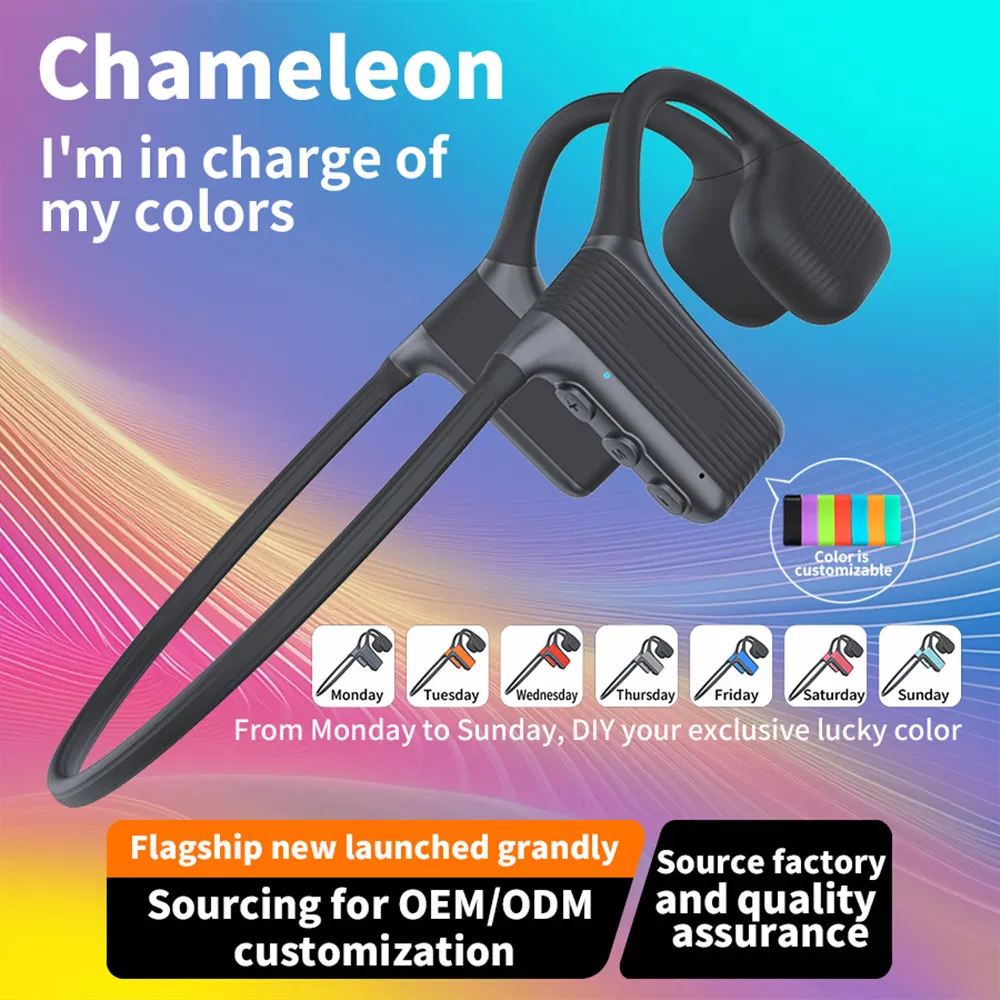 Bluetooth Bone Conduction Headset Open Ear Sport Headphone Wireless Earphone for Gamers and Smartphone Users My-100