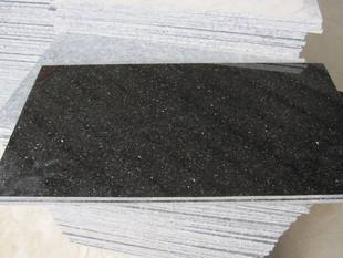 Natural Black Granite Flooring Border Design Granite Black Galaxy Slabs for Countertops