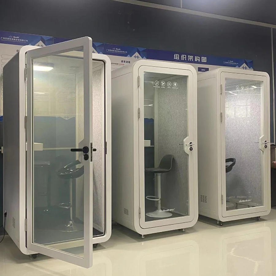 Color-Changing Lights Safe Customize Soundproof Office Phone Booth Noise Rooms