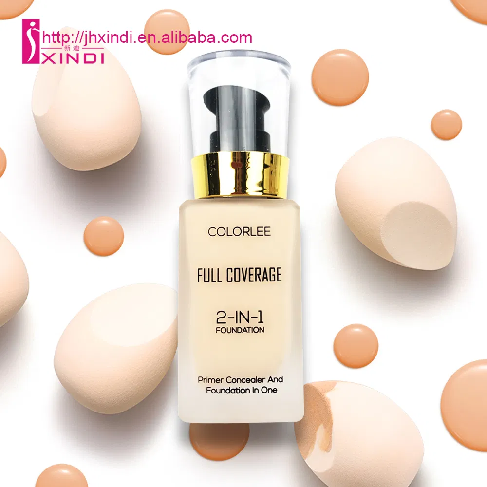 Full Coverage Long Lasting Moisturizing Foundation in Glass Bottle