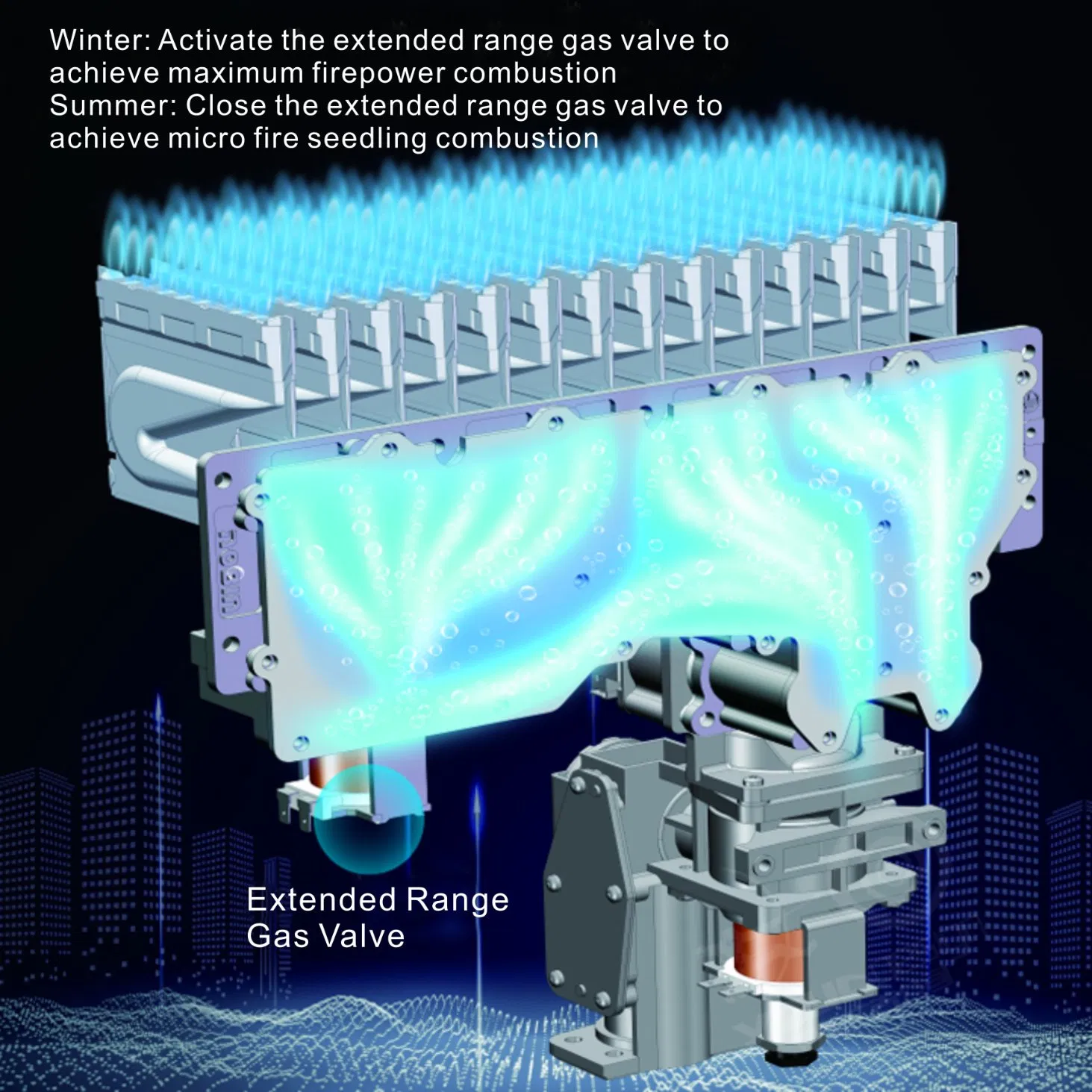 Energy Efficient Gas Water Heater with 26L Capacity and 50kw