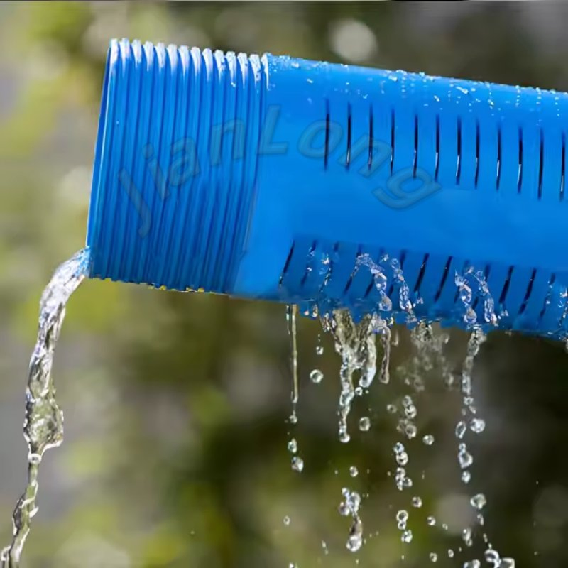 Best Selling ASTM Blue UPVC 140mm Water Well Casing Pipes PVC Thread Sealed Screen Flexible Irrigation Water Pipe