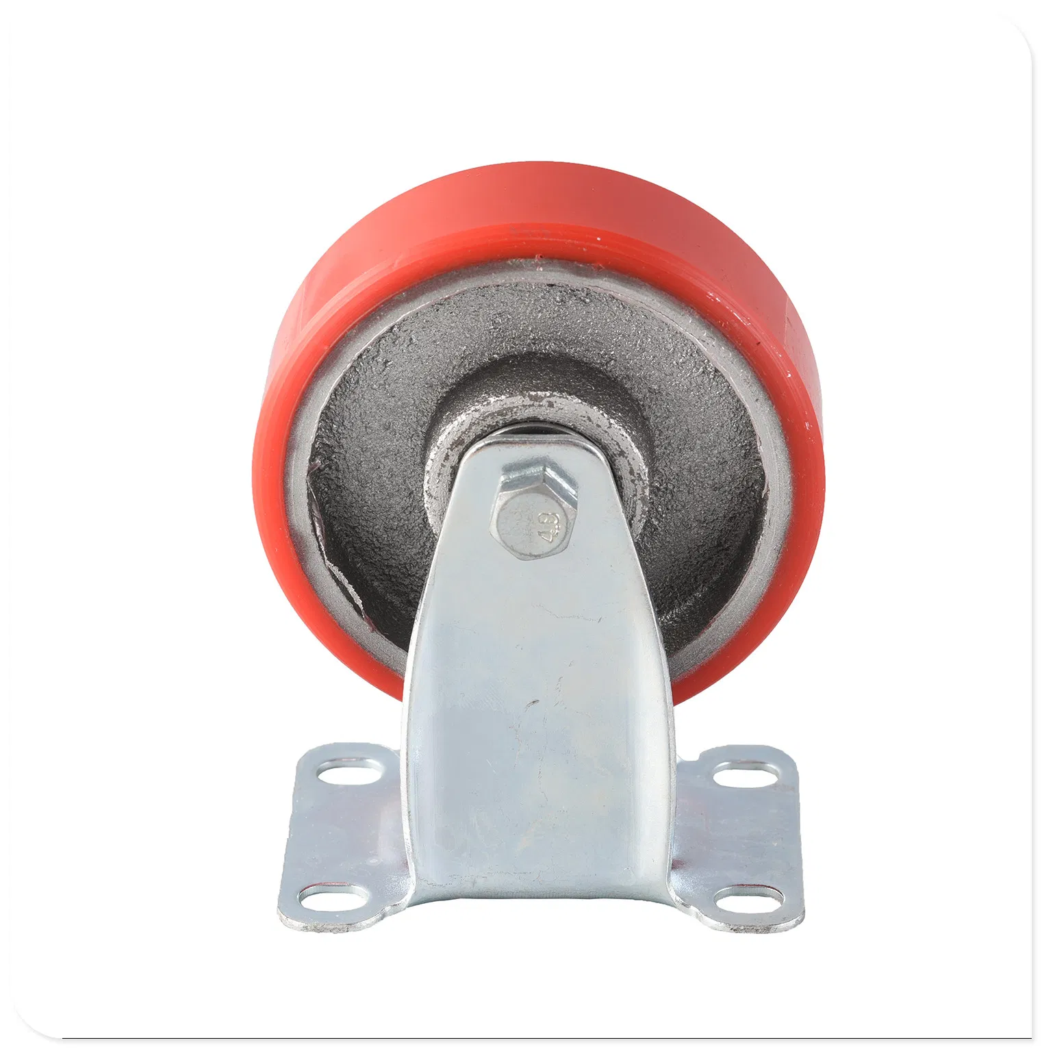 M16-N Medium Duty Cast Iron Caster 4 Inch PU Caster Wheels