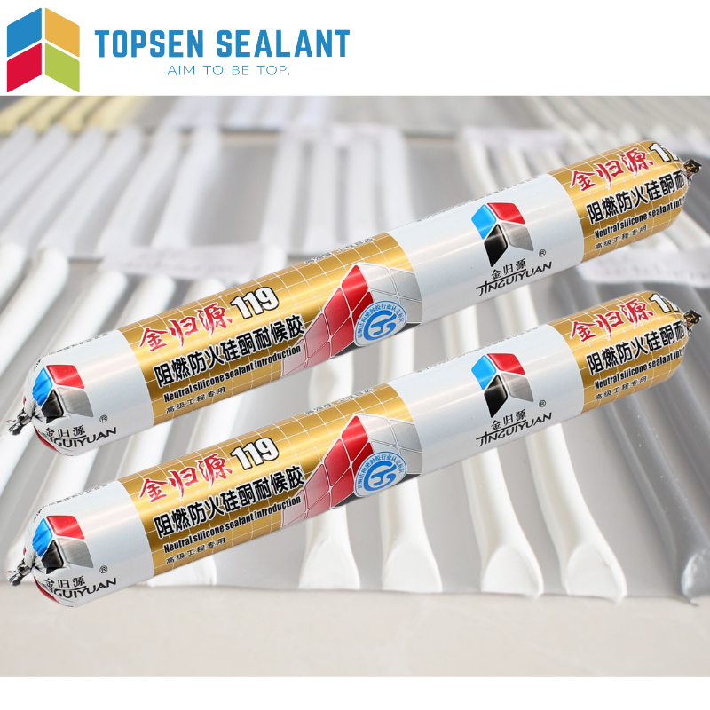 Fv-0 Grade Fire Stop Sealant Fast Drying Fireproof Silicone Sealant