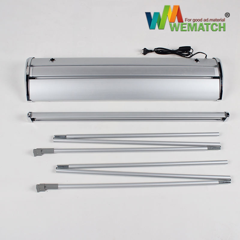 Electronic Moving Roll up Advertising Display Retractable Pop up Banner Pull up Banner Stand