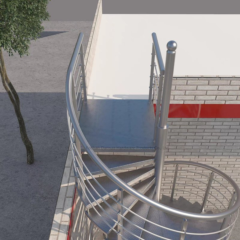 Villa Spiral Staircase Prices Outdoor Modern Metal Indoor Stairs Black Wood Outside Wrought Iron Staircase Design