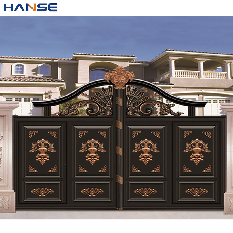 Электрические алюминиевые ворота для виллы и сада