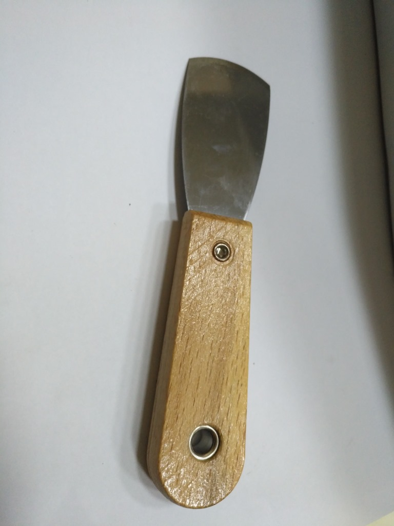 Circular Arc Wood Clip Carbon Steel Putty Knife