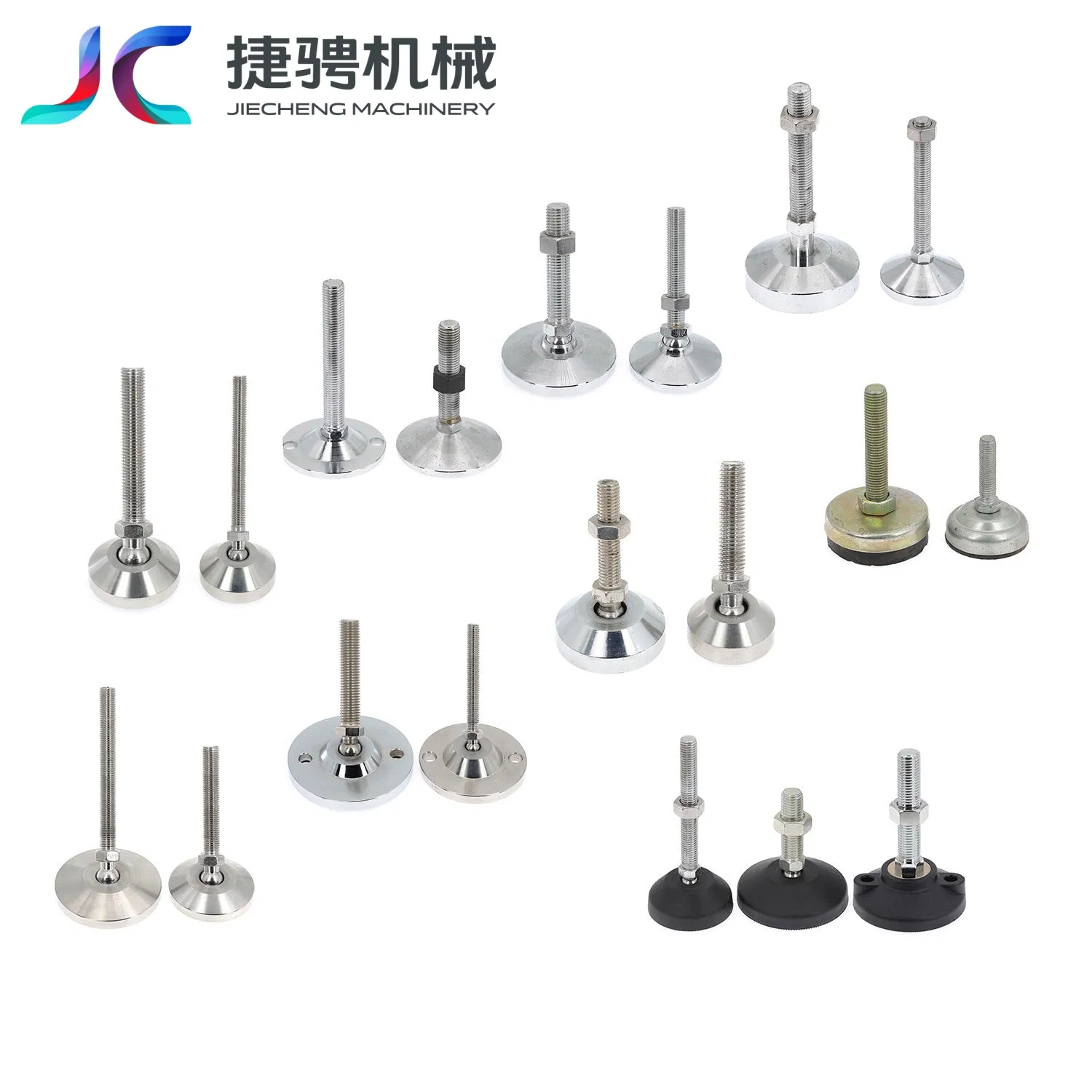 High-Load-Bearing Adjustable Leveling Legs, Industrial Equipment and Warehouse Shelf Leveling
