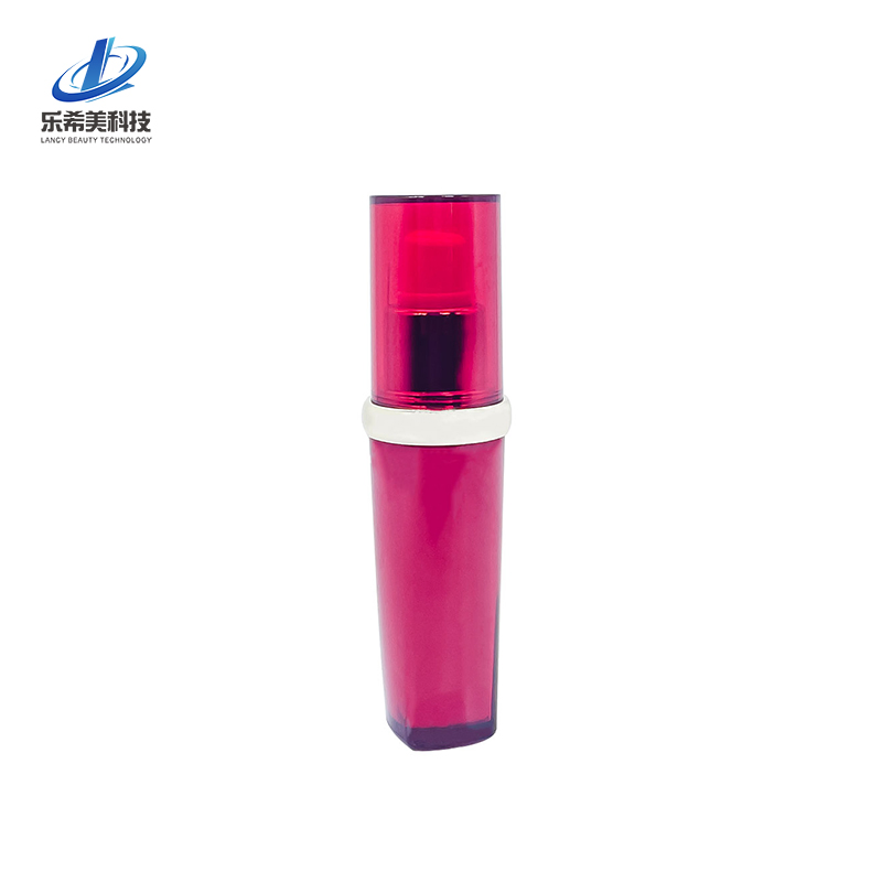 80-120ml Lotion Pump Bottle Empty Glass Lotion Bottle Cosmetic Packaging Round-Shape Screw Bottleneck Sealing with Threaded Cap Push Sprayer